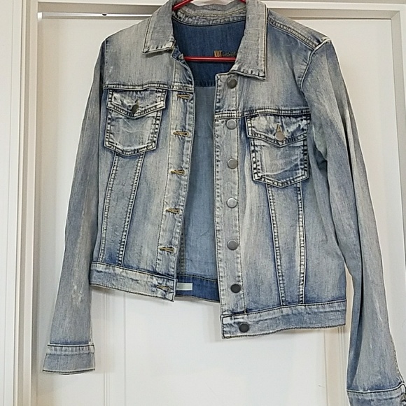 kut from the kloth helena denim jacket sweet wash
